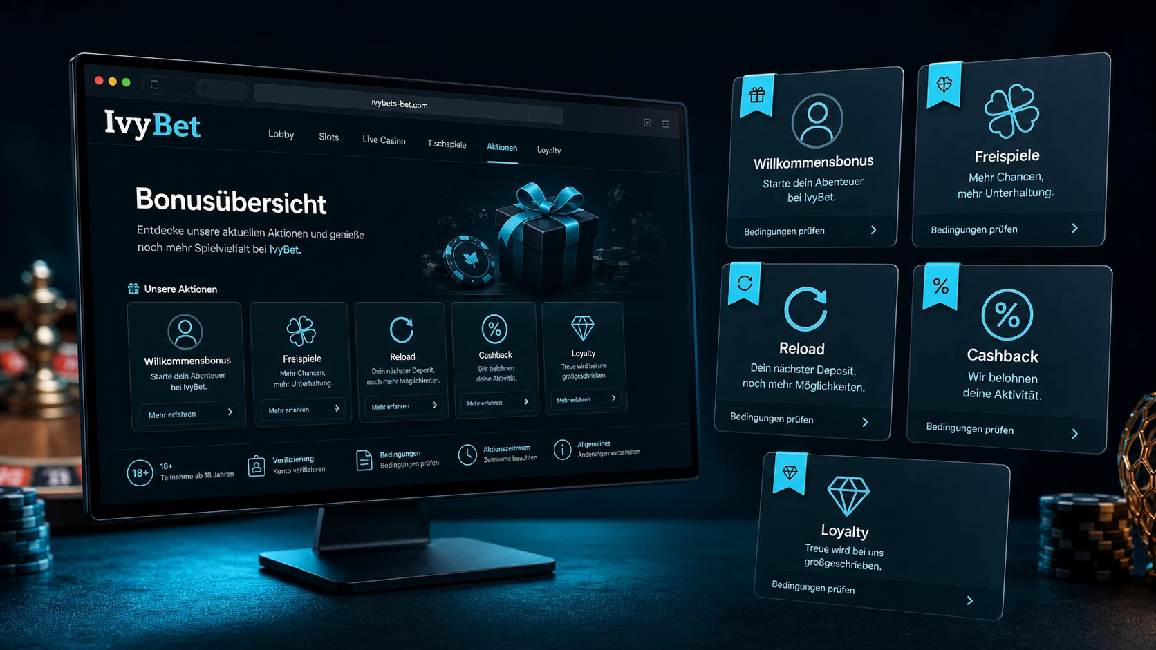 IvyBet Bonus: welche Aktionen möglich sein können