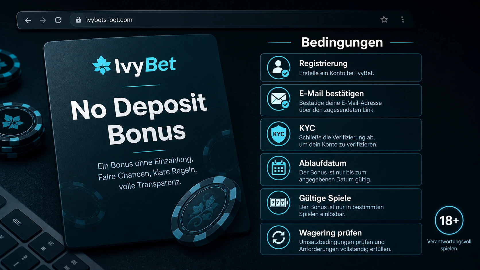 IvyBet No Deposit Bonus ohne falsche Erwartungen