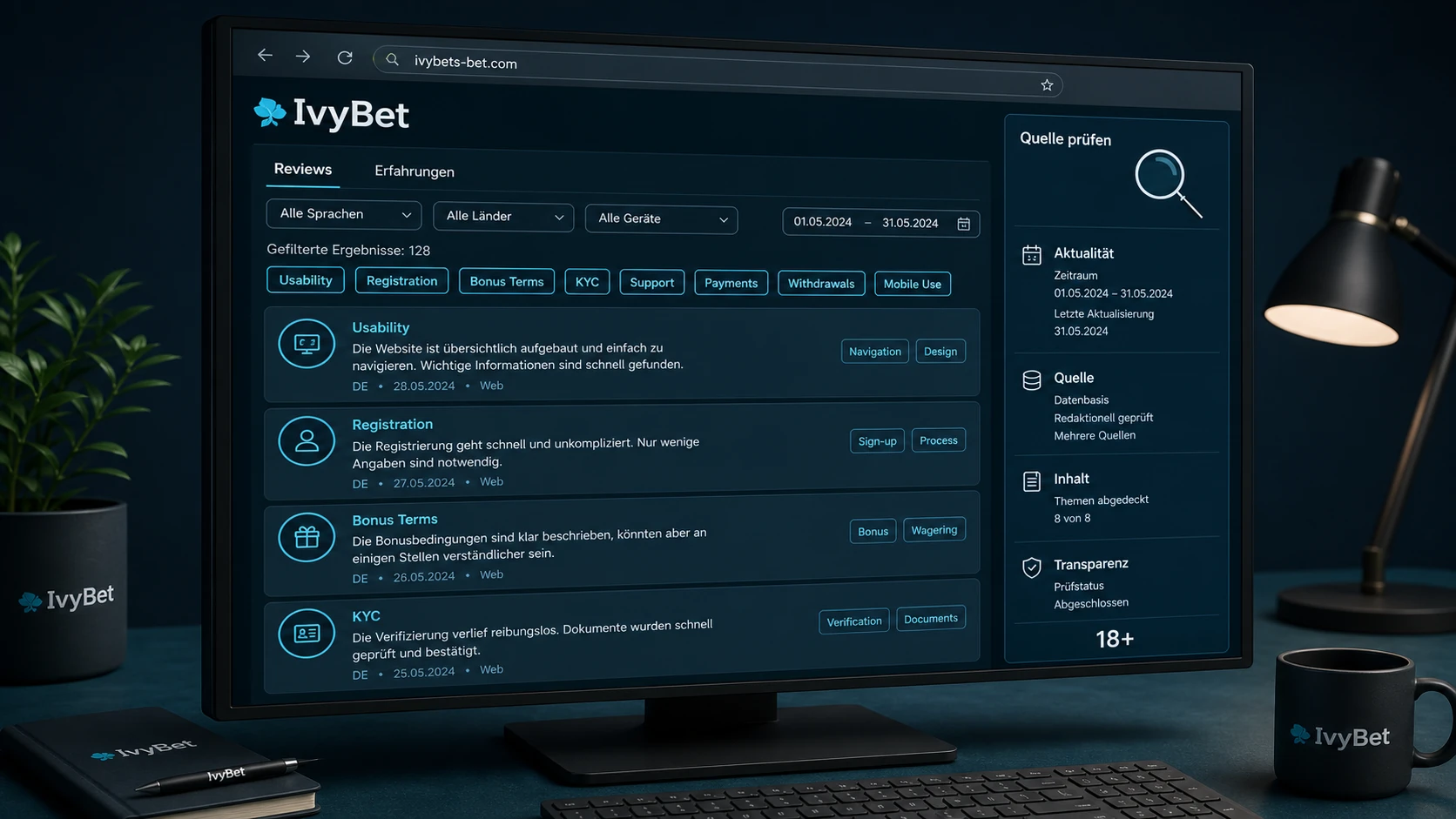 IvyBet Reviews und Erfahrungsberichte einordnen